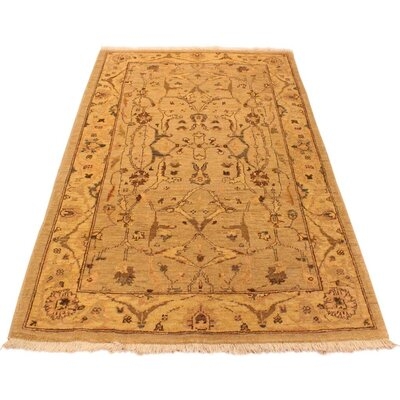 One-of-a-Kind Dorn Hand-Knotted 1960s Heritage Beige 3'4" x 4'9" Wool Area Rug - Image 0