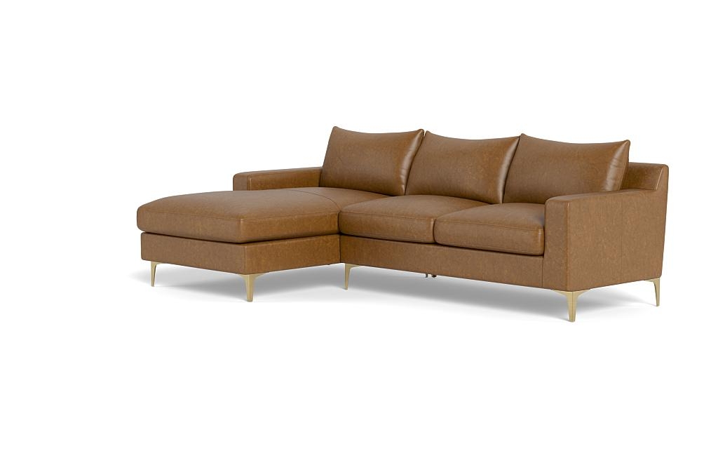 Sloan Leather Left Chaise Sectional - Image 2