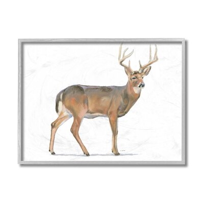 Wild Woodland Deer Minimal Rustic Antlers - Image 0