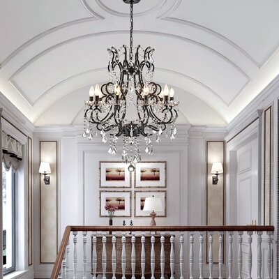 Grinstead 10 - Light Candle Style Classic/Traditional Chandelier With Accents - Image 0