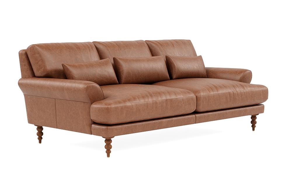 Maxwell Leather Loveseat by Apartment Therapy - Image 1