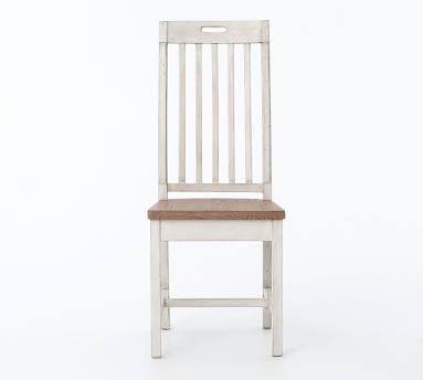 Hart Reclaimed Wood Dining Chair, Driftwood/Limestone White - Image 5