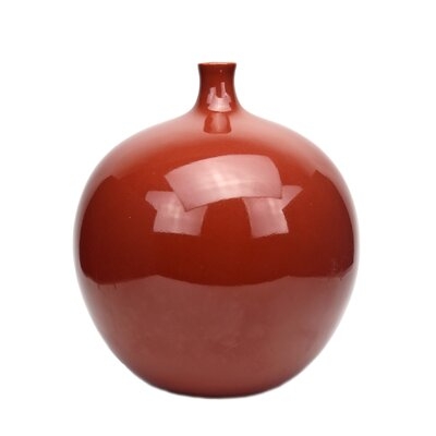 1 Piece Lifestyle Ceramic Collection Sage Green 9.5'' Indoor  Ceramic Table Vase Jar - Image 0