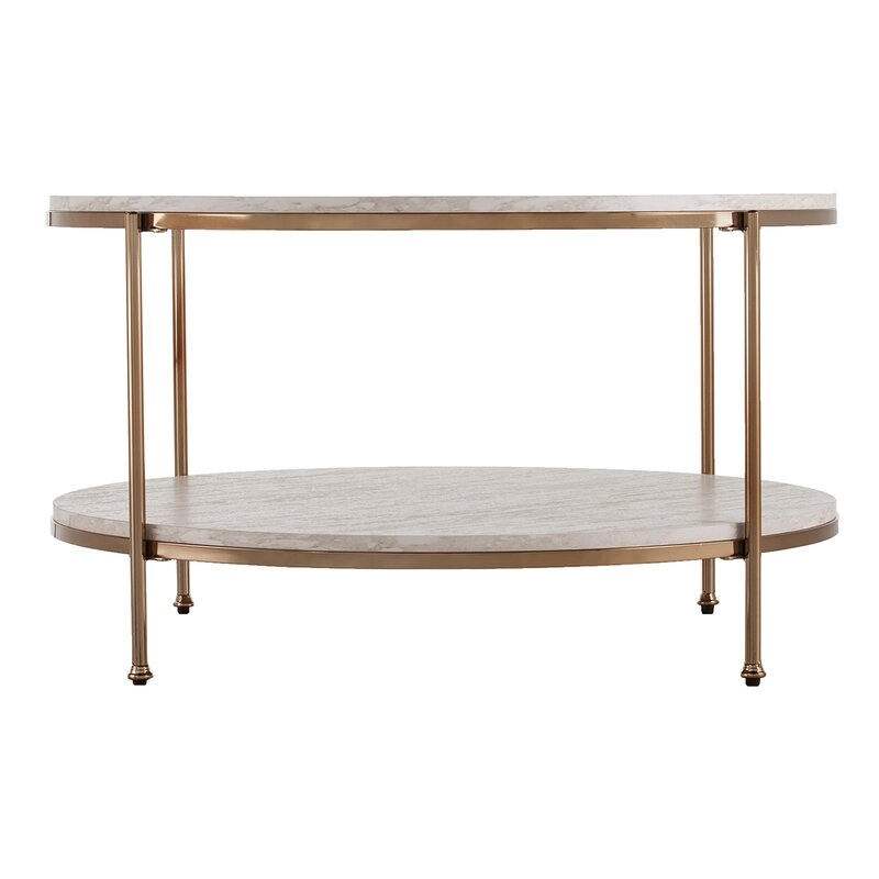 Stamper Coffee Table with Storage, Champagne - Image 6