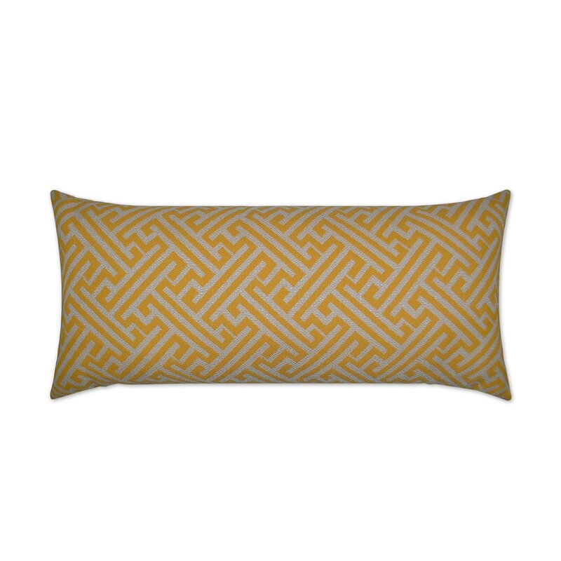 D.V. Kap Amazed Indoor/Outdoor Lumbar Pillow Color: Yellow - Image 0
