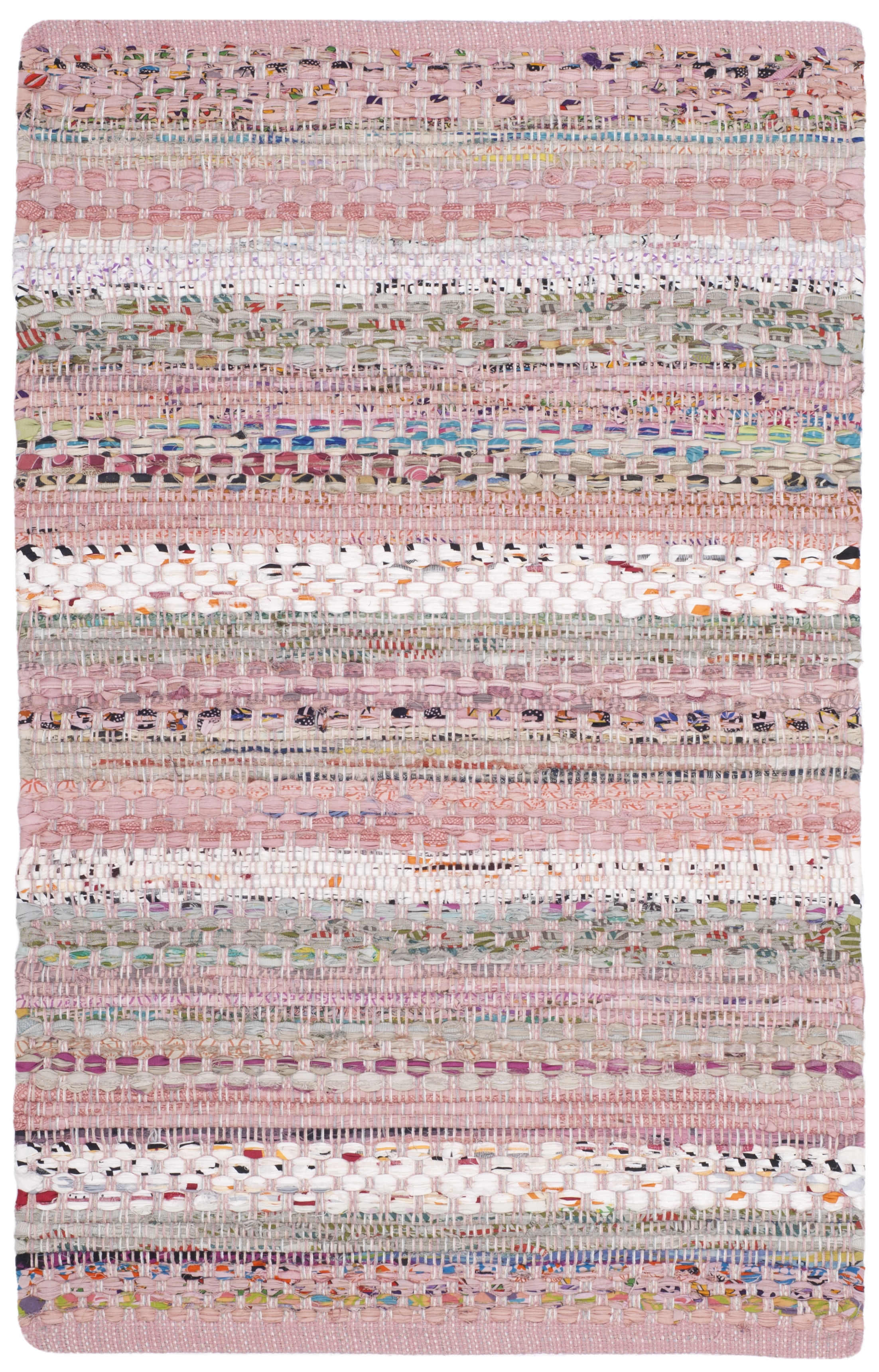 Arlo Home Hand Woven Area Rug, MTK975D, Pink/Multi,  2' 6" X 4' - Image 0