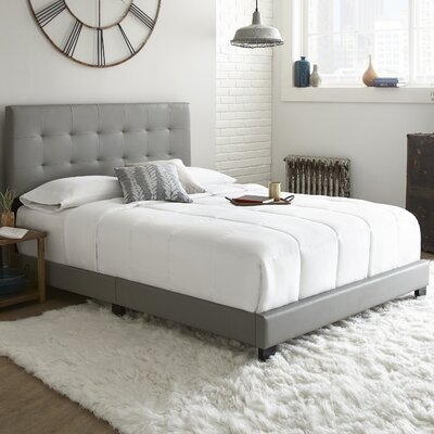 Serafina Tufted Upholstered Low Profile Platform Bed - Image 0