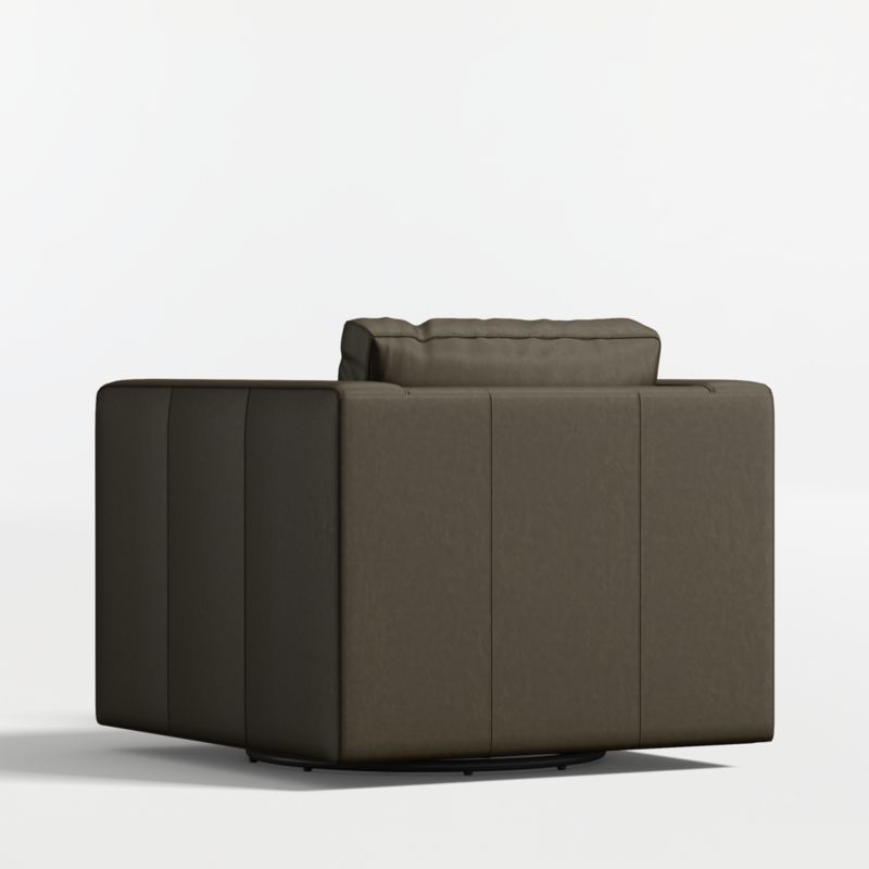 Aris 34.5" Leather Swivel Chair - Image 3