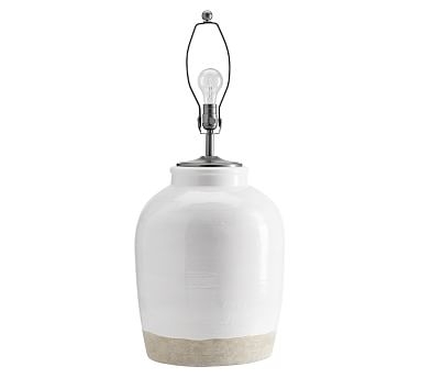 Miller Medium Table Lamp Base, Ivory, 23" H - Image 0