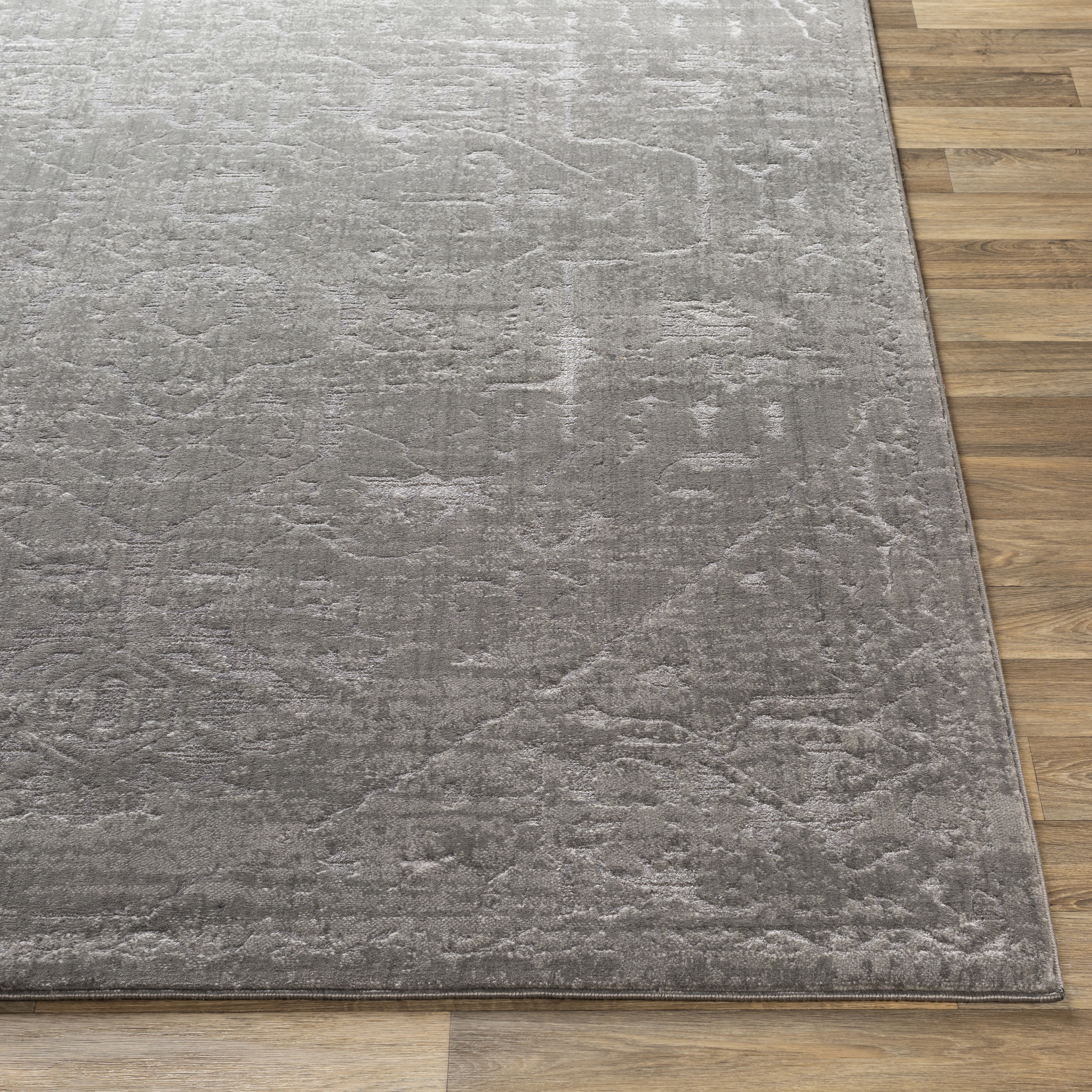 Florence Gray Indoor 8'10" x 12'4" Machine Woven Rug - Image 2