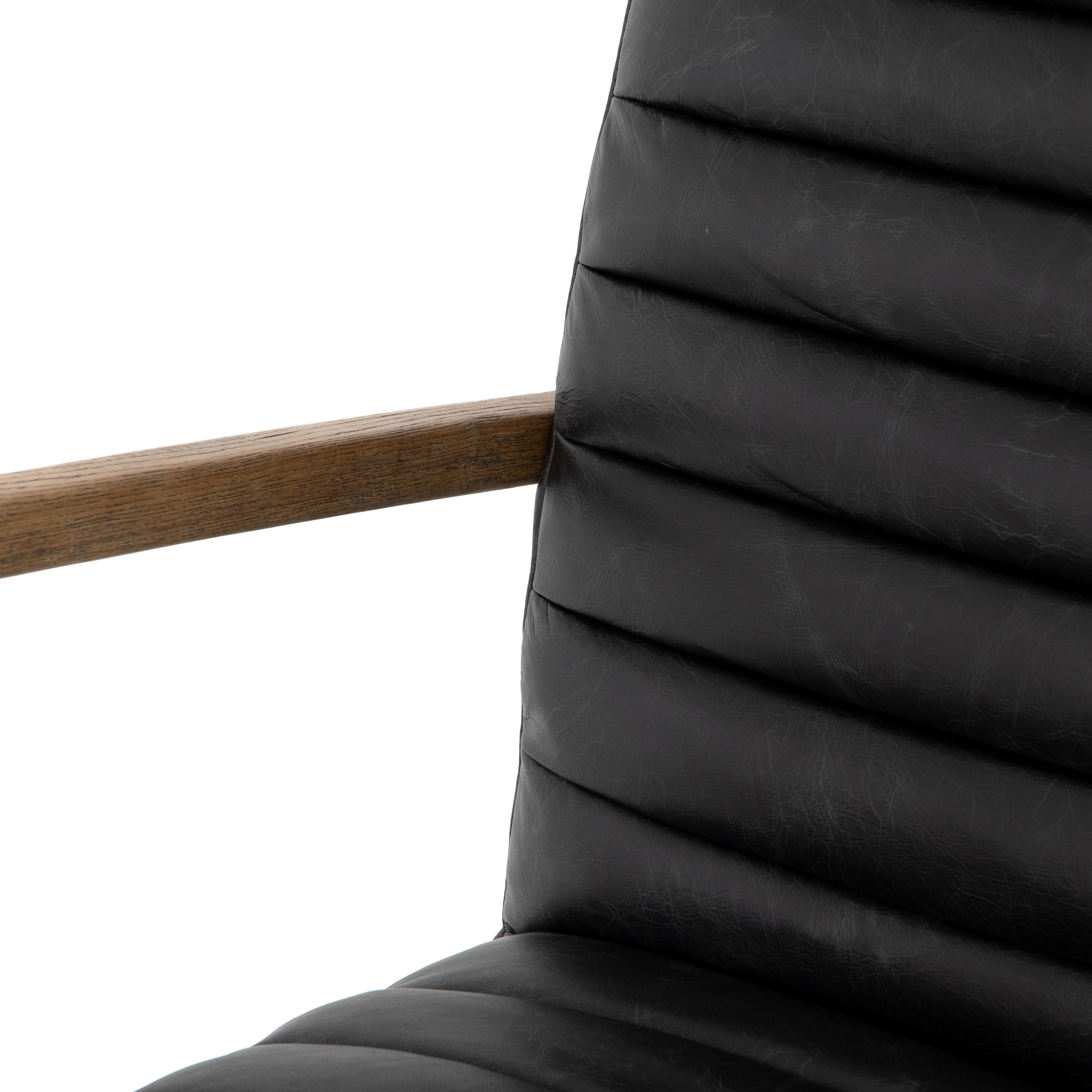 Bryson Channeled Desk Chair-Smoke - Image 9