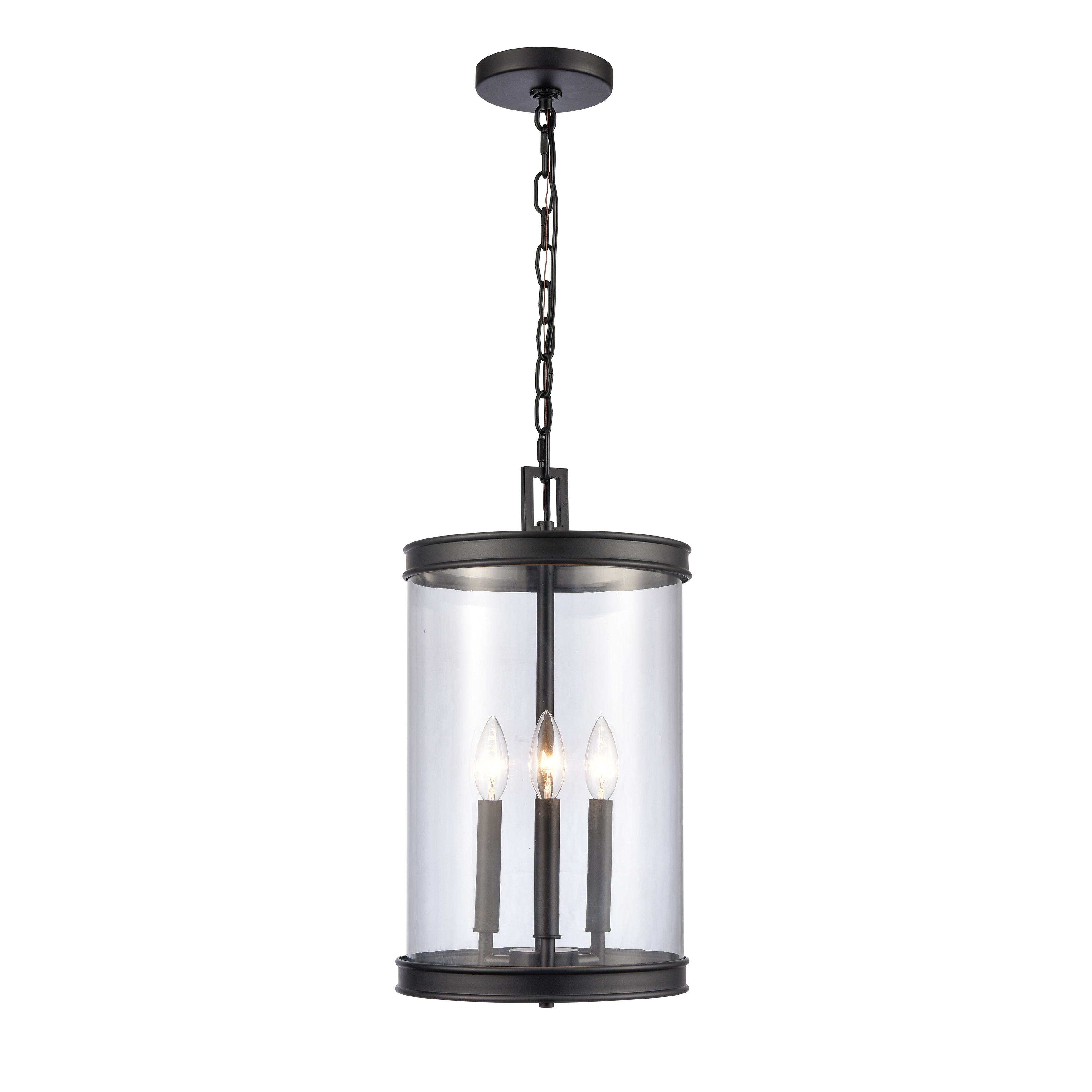 Mendoza 10.25'' Wide 3-Light Pendant - Matte Black - Image 0