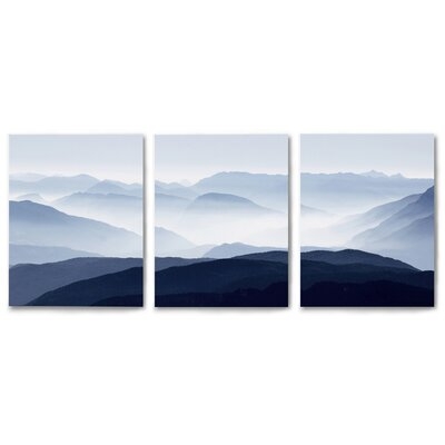 Panoramic Mountains - 3 Piece Photograph Canvas - Image 0