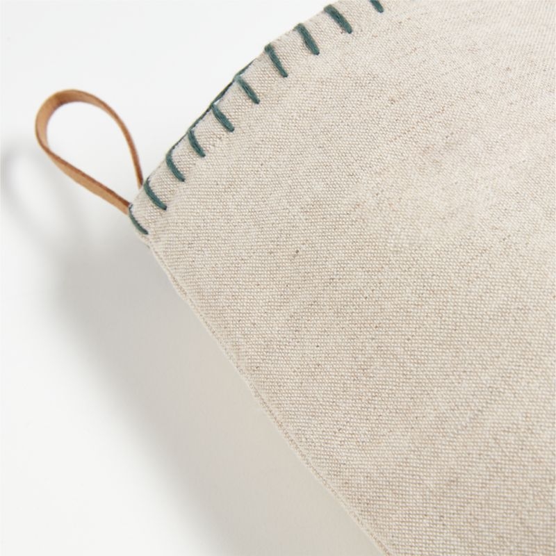 Scandi Heritage Reindeer Linen Kids Christmas Stocking - Image 6