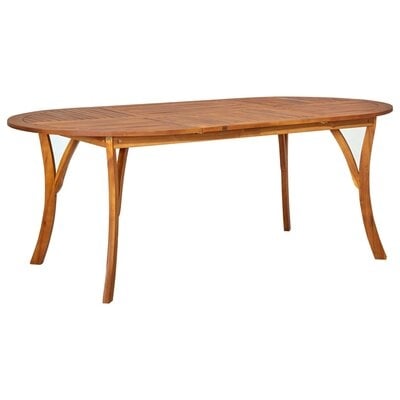 Loon Peak® Garden Table 59.1"X35.4"X29.5" Solid Acacia Wood - Image 0
