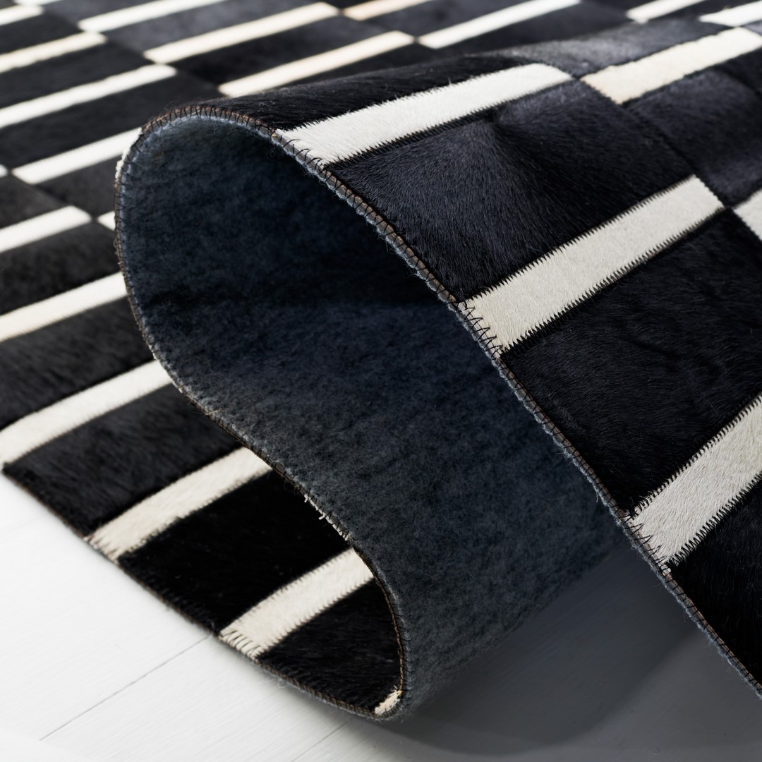 Safavieh Hand Woven Area Rug, STL821Z, Black/Beige, 6' X 9' - Image 4