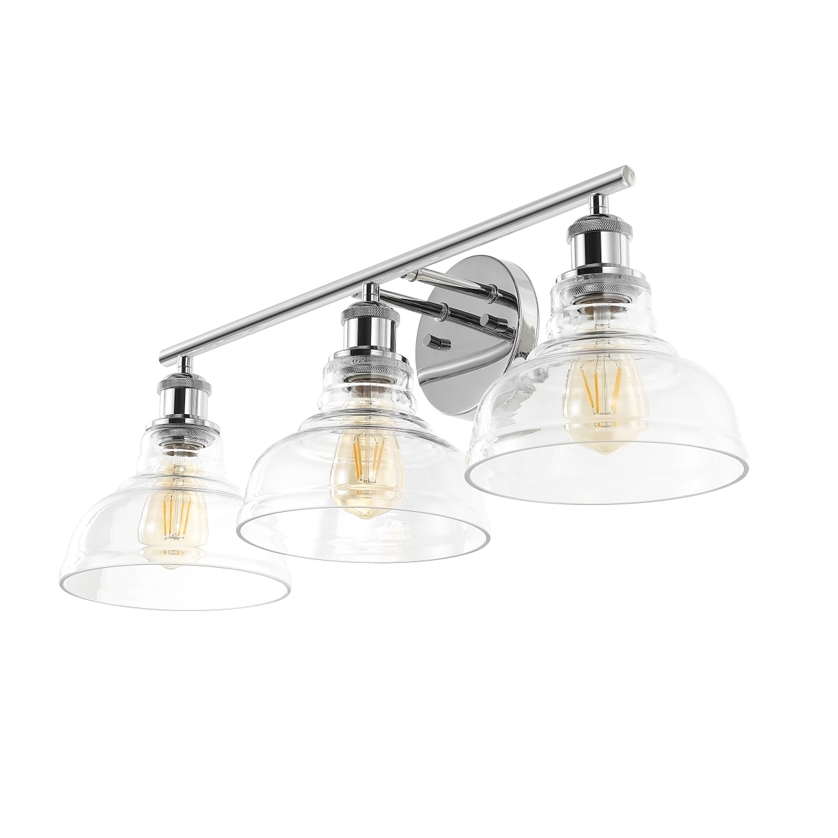 Calyna 3Lt 27.25" Wall Sconce - Chrome - Image 3