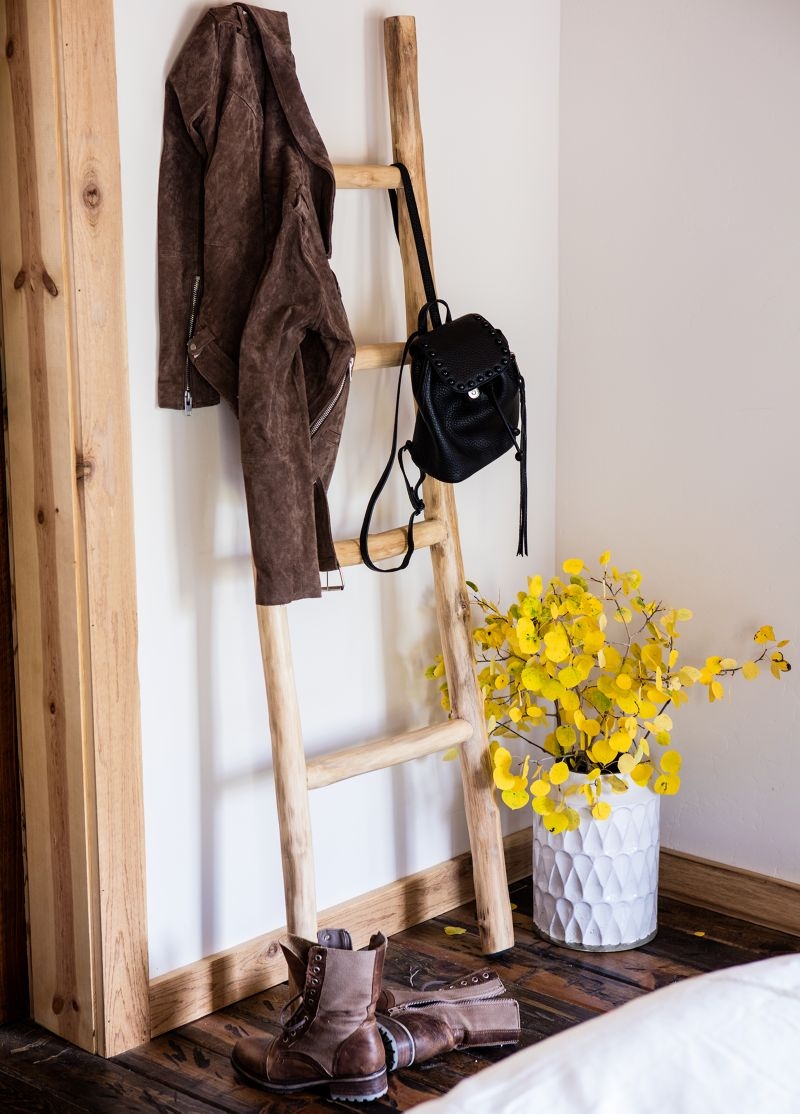 Teak Wood Decorative Throw Ladder - Image 3