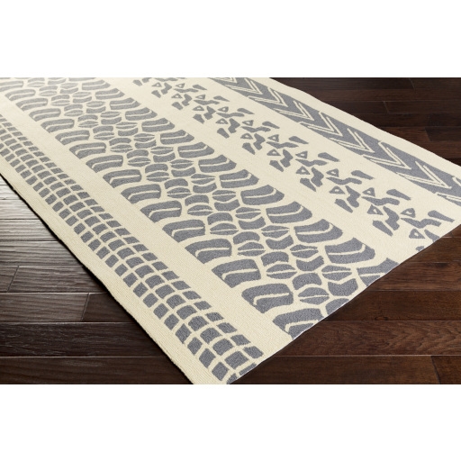 Pandemonium Beige Outdoor 9' x 12' Handmade Rug - Image 1