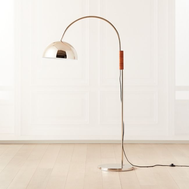 Jett Champagne Arched Floor Lamp - Image 0