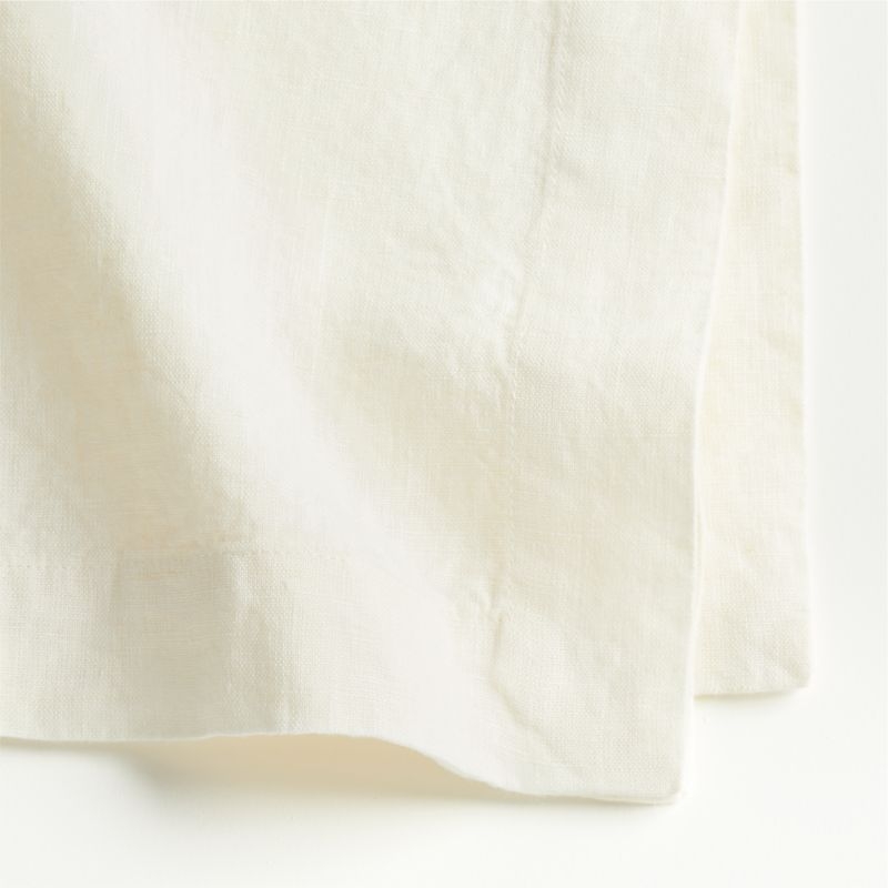Marin Arctic Ivory EUROPEAN FLAX ™-Certified Linen Napkin - Image 2
