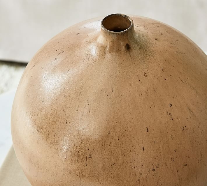 Rustic Brown Vase, Medium - Image 3