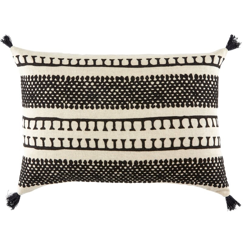 Bowery Linen Lumbar Pillow Fill Material: Down/Feather - Image 0
