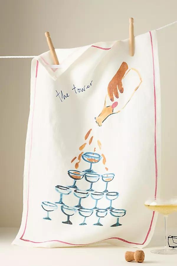 The Tower Linen Dish Towel - Image 0