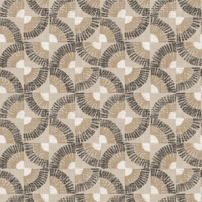Faux Grasscloth Fans Peel and Stick Wallpaper - Image 0