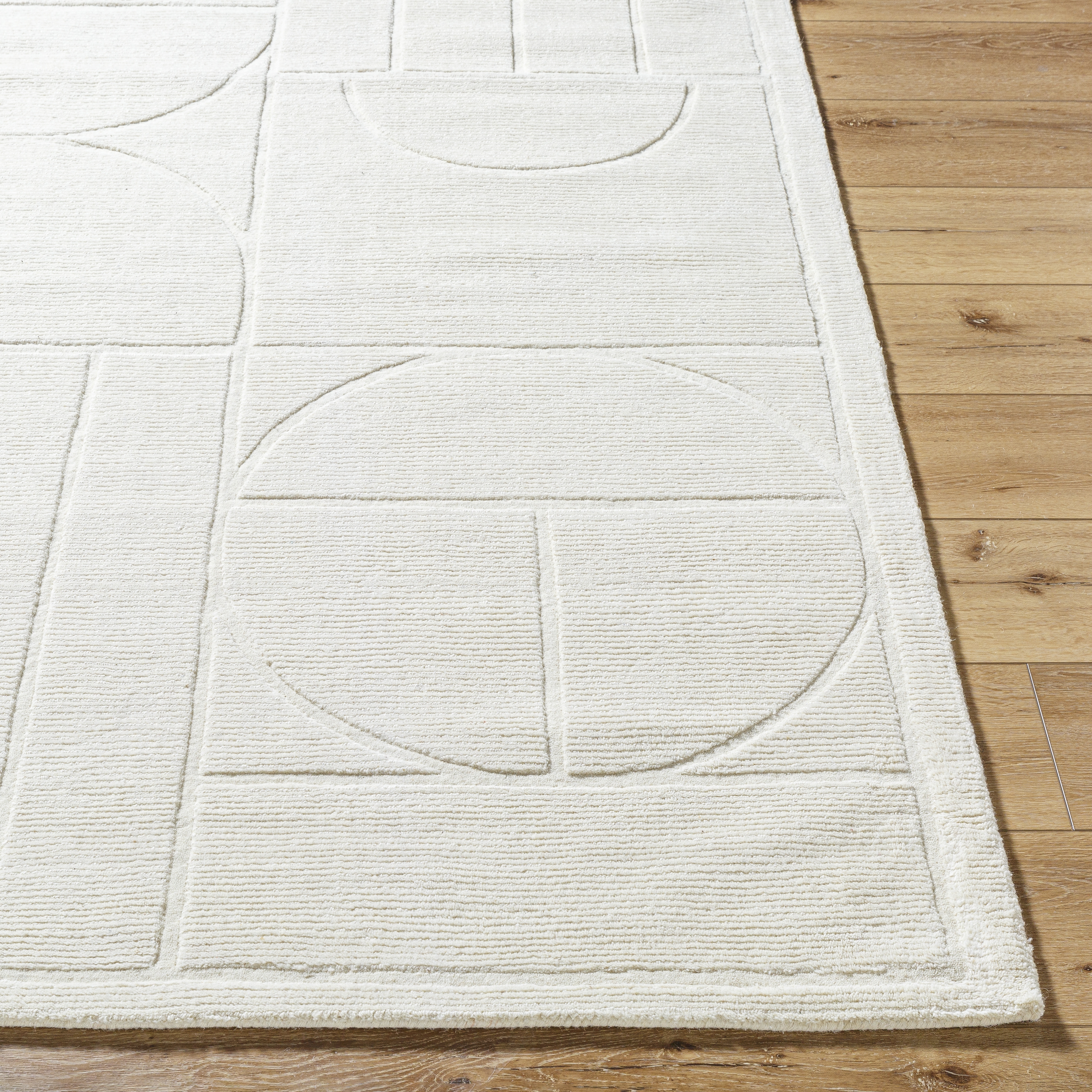 Mystique Beige Indoor 2' x 3' Handmade Rug - Image 2
