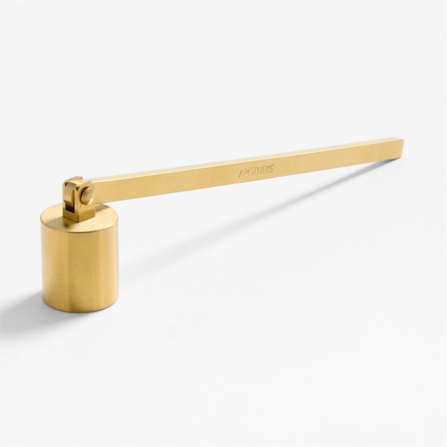 Apotheke Brass Finish Candle Snuffer - Image 0