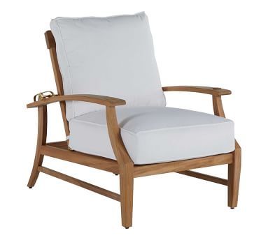 Astola Recliner Cushions, Outdoor Canvas; Natural - Image 1