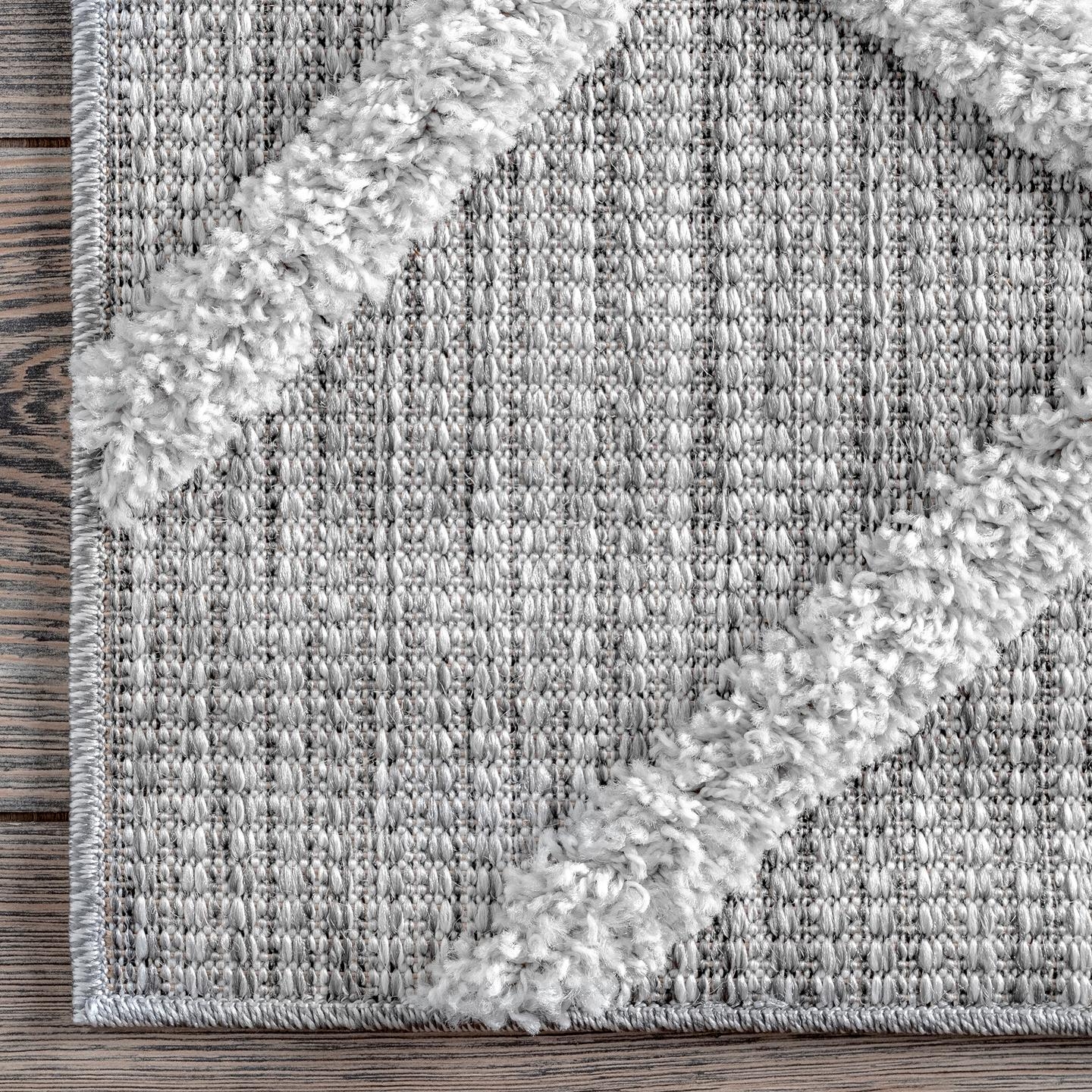 Carly Raised Fishnet Trellis Area Rug - Image 2