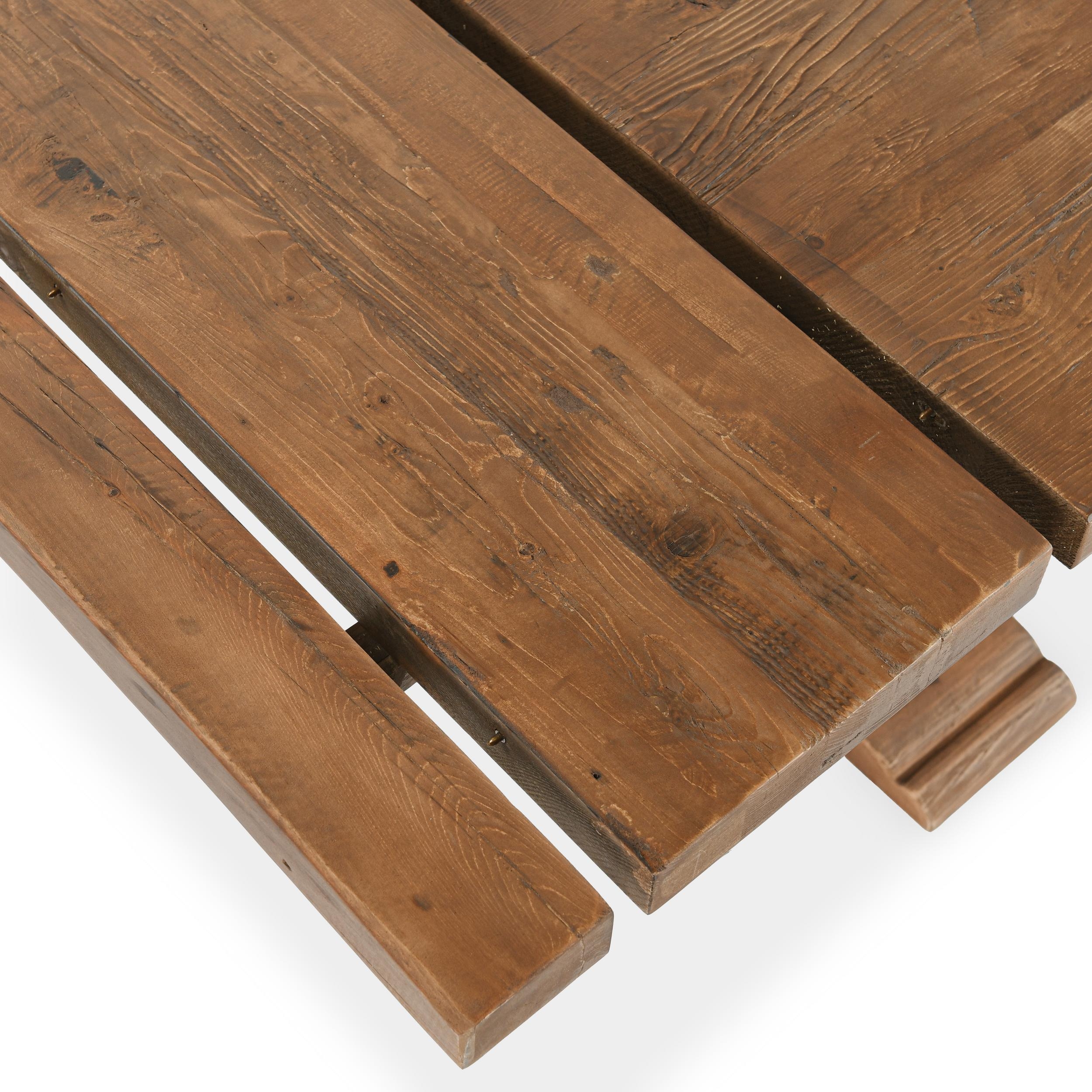 Alexander 110" Ext Dining Table Brown - Image 4