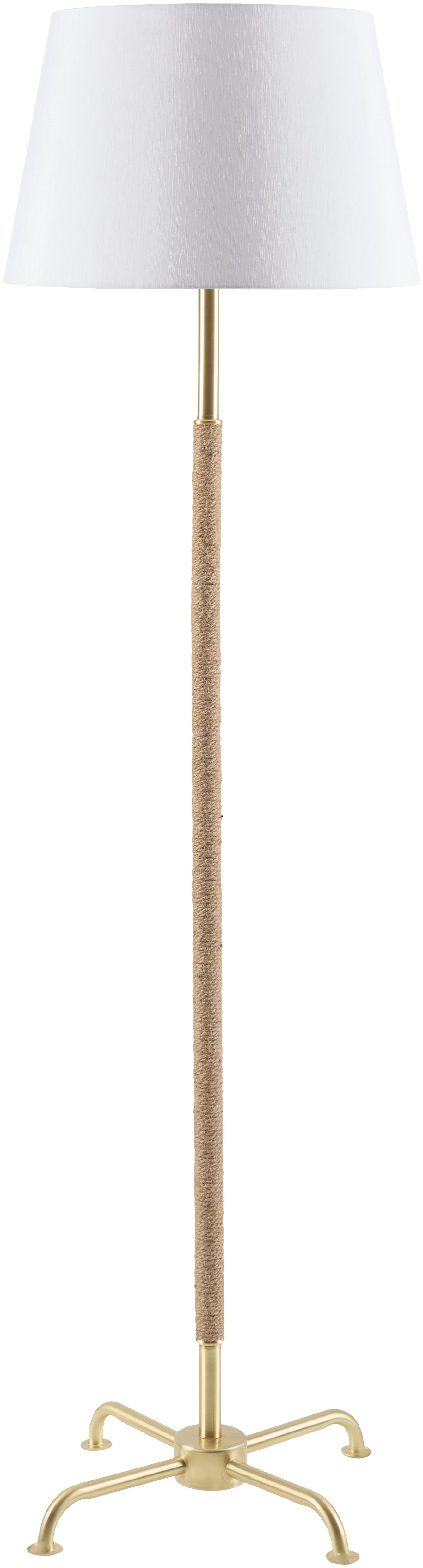 Livabliss Kamo  Plated 63"H x 18"W x 18"D Accent Floor Lamp - Image 0