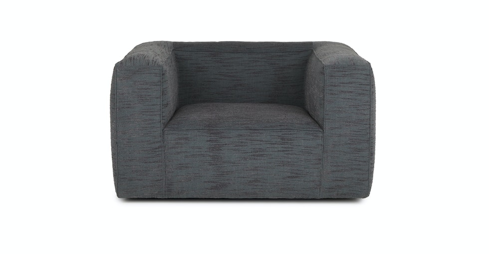 Cigar Melrose Blue Swivel Chair - Image 0