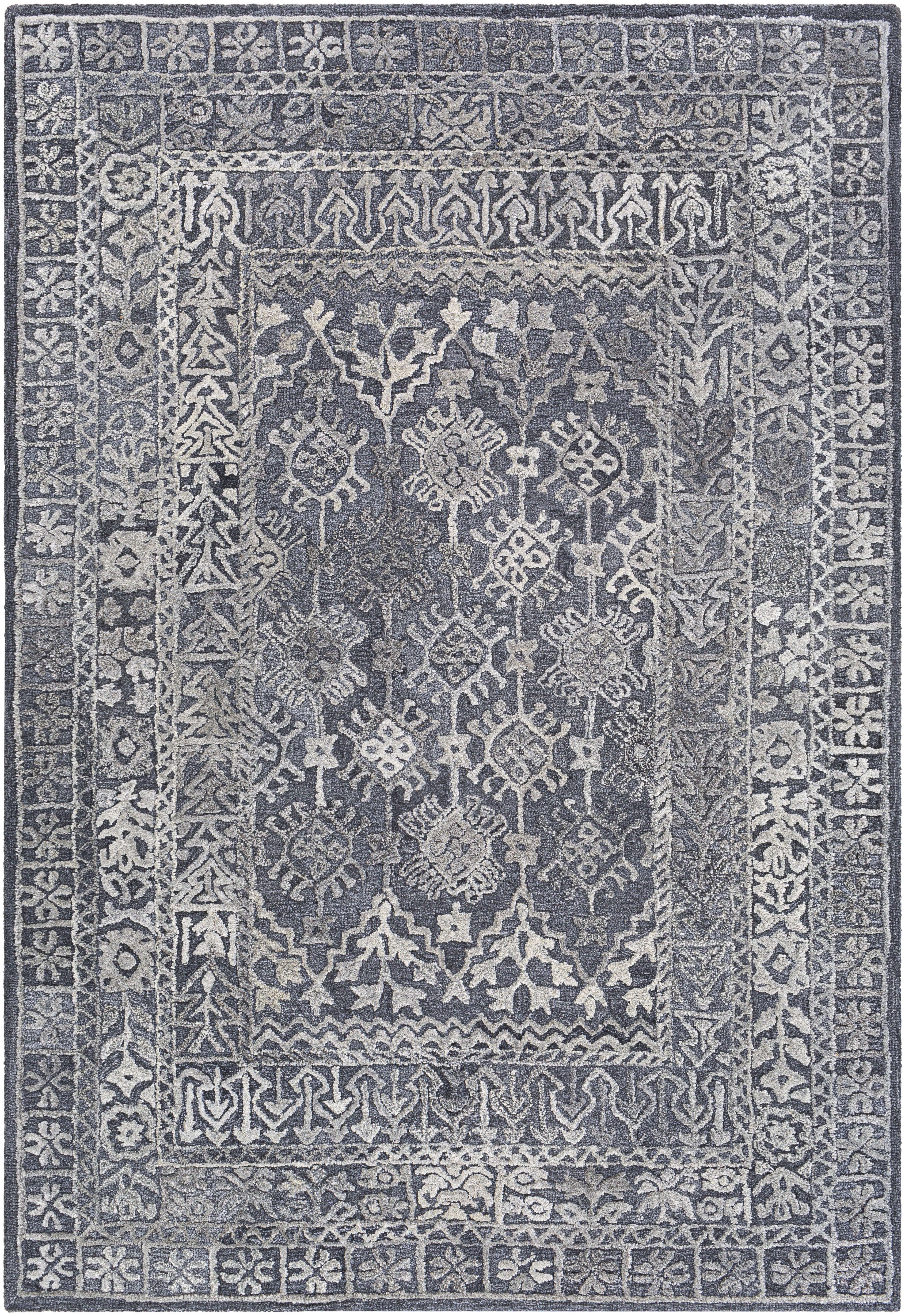 Vancouver Gray Indoor 2' x 3' Handmade Rug - Image 0