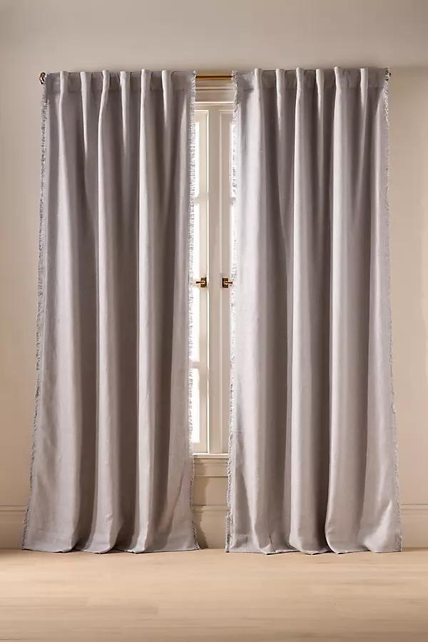 Luxe Linen Blend Woven Blackout Curtain - Image 0