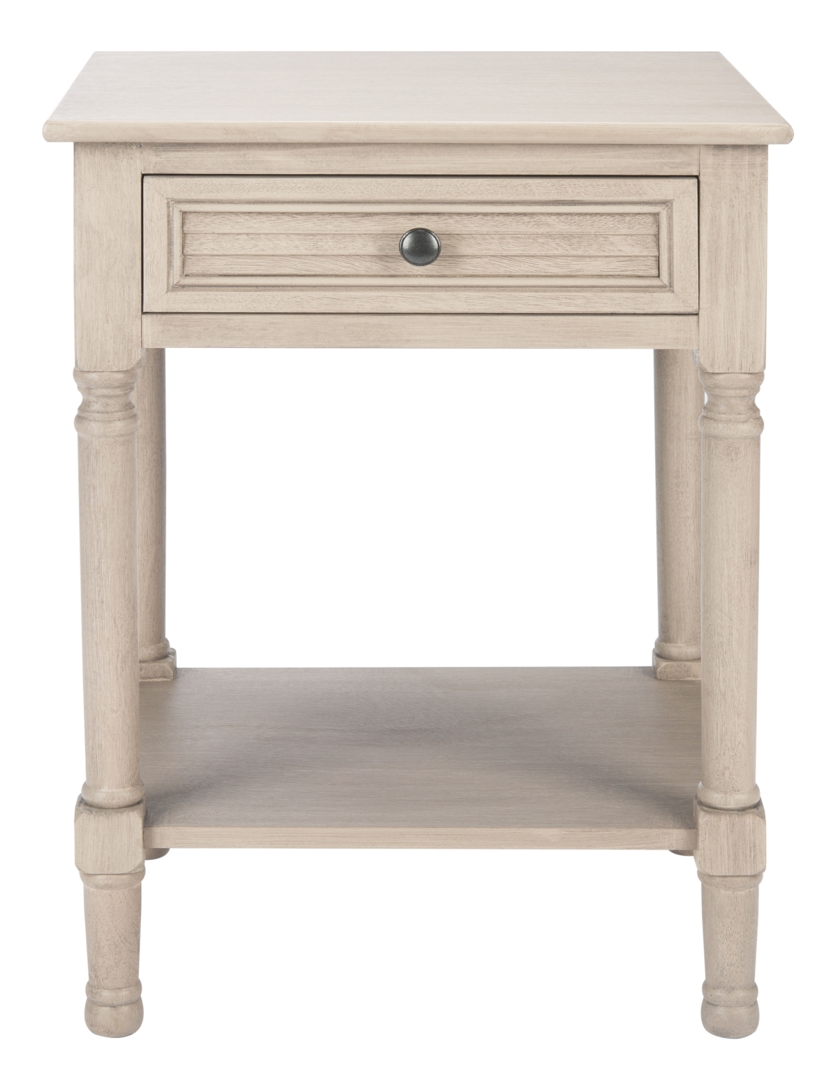 Tate 1 Drawer Accent Table - Greige - Safavieh - Image 0