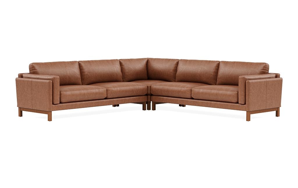 Gaby Leather 4-Seat Corner Sectional - Image 2