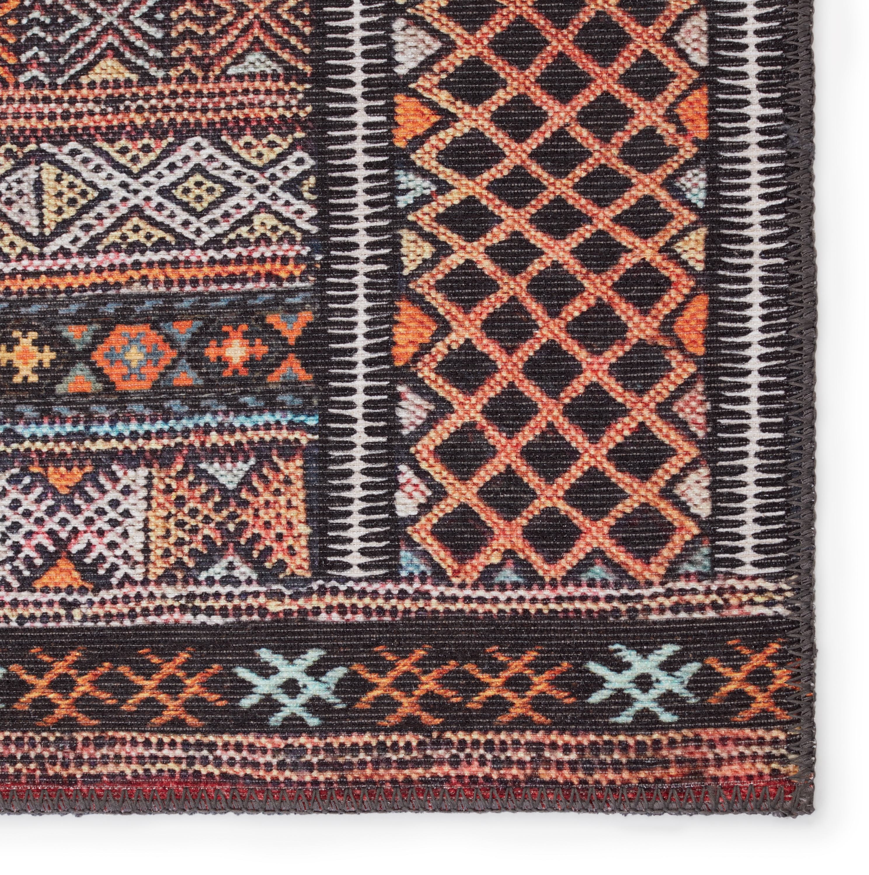 Kate Lester + Auril Tribal Multicolor/ Orange Area Rug (5'X7'6") - Image 3