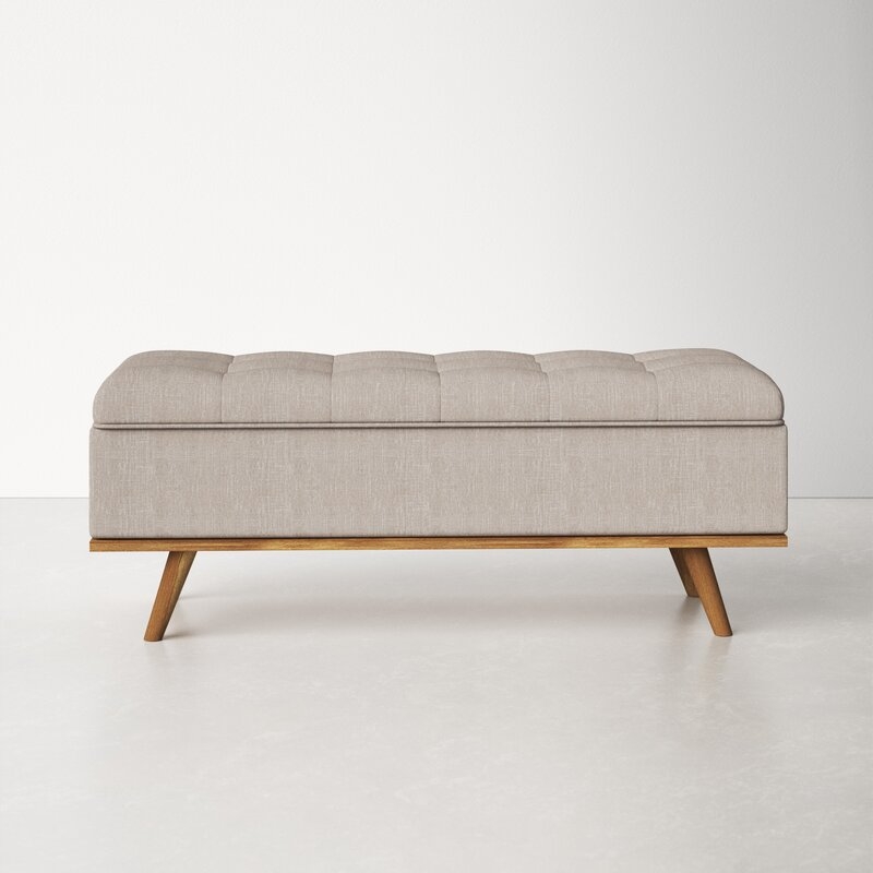 Davina Upholstered Flip Top Storage Bench - Image 0