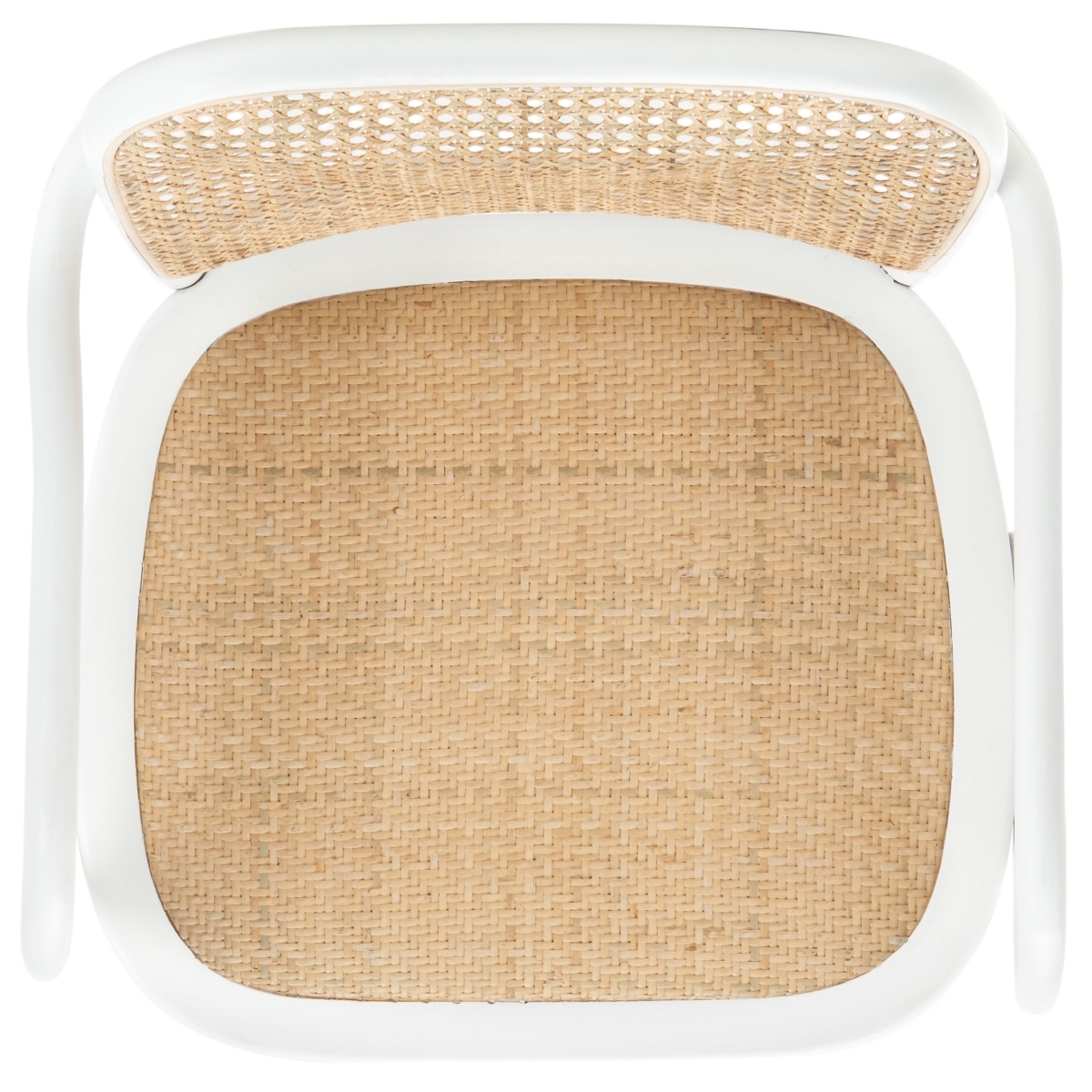 Keiko Cane Dining Chair - White / Natural - Safavieh - Image 4