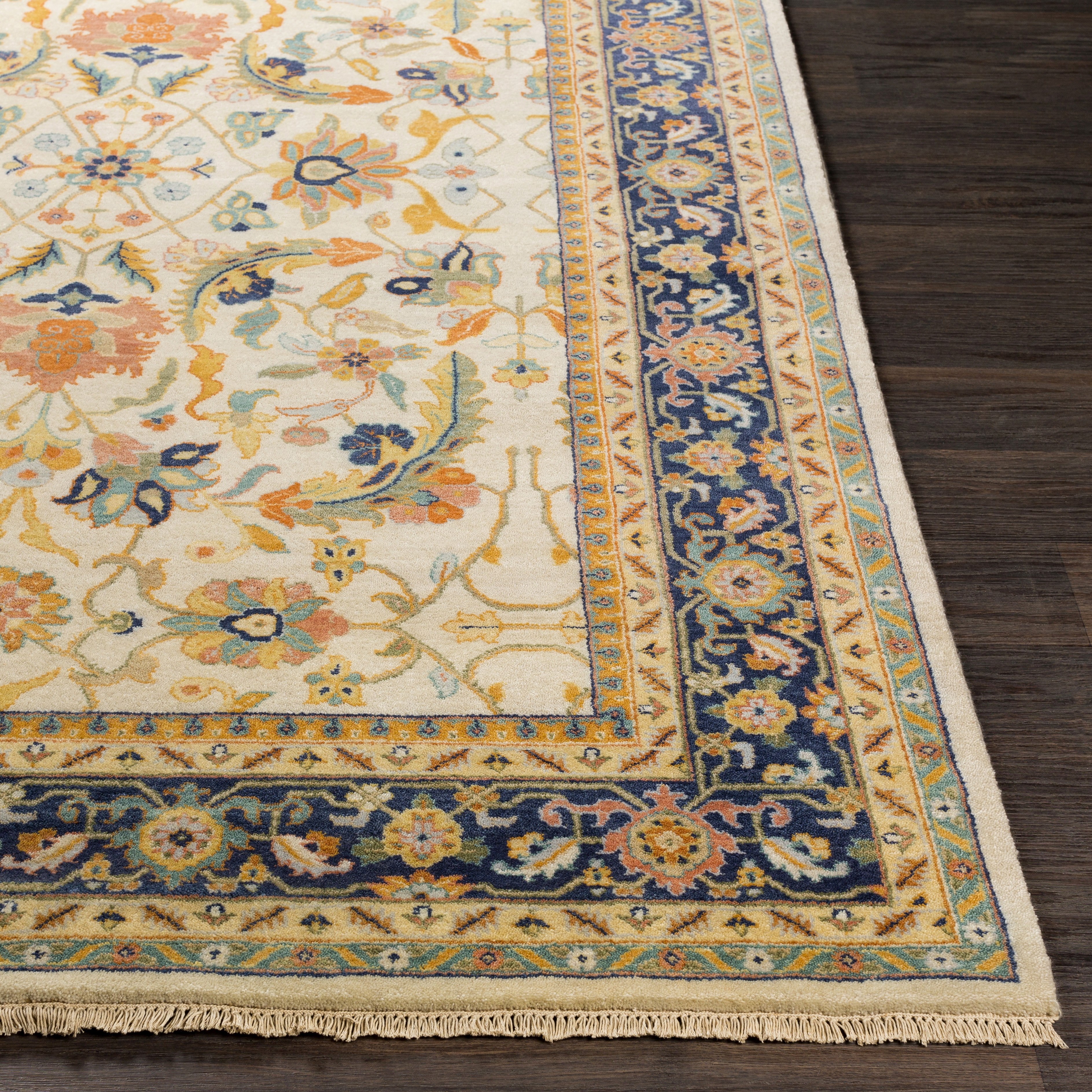 Taj Mahal Beige Indoor 2' x 3' Handmade Rug - Image 2