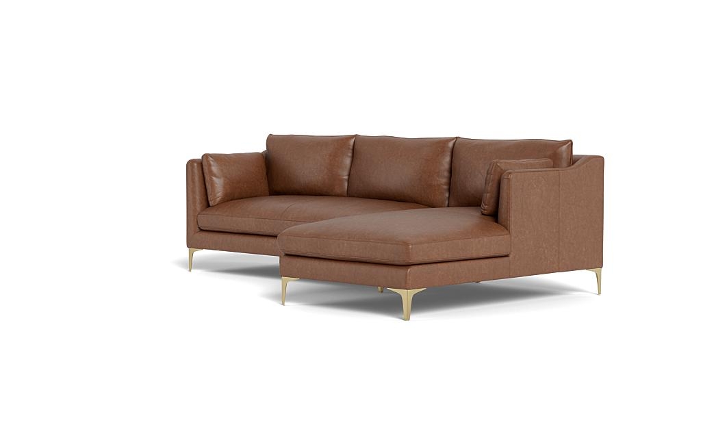 Caitlin Leather Right Chaise Sectional by The EverygirlÃ?Â® - Image 2