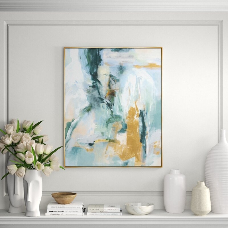 Chelsea Art Studio 'Quiet Water' By Giselle Kelly - Picture Frame Painting Print on Canvas Size: 38.5" H x 31.5" W x 1.5" D - Image 0