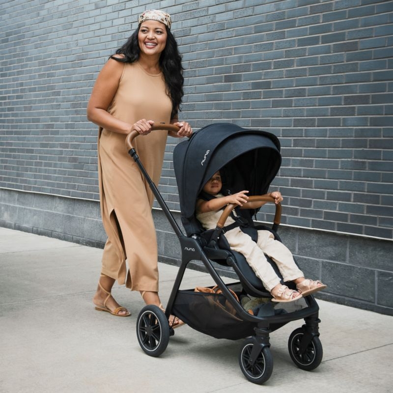 Nuna ® TRIV ™ next Caviar Black Compact Foldable Baby Stroller - Image 1