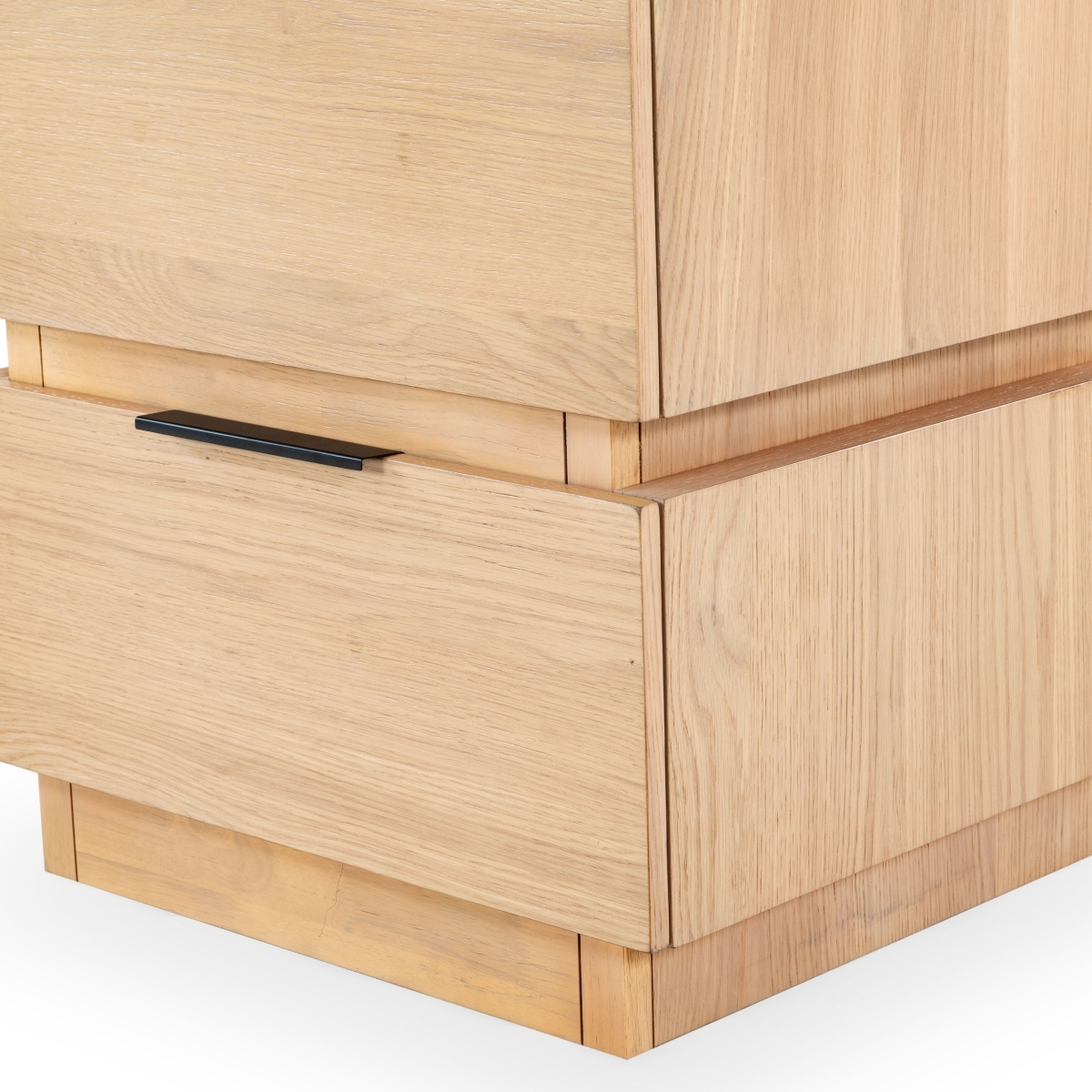 Titus 2 Drawer Nightstand - Oak - Image 5
