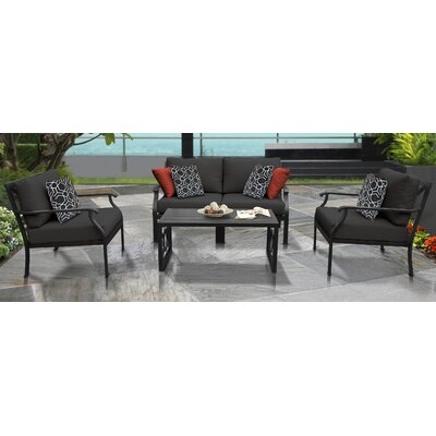 Madison 4 Piece Sectional Seating Group with Cushions - Image 0