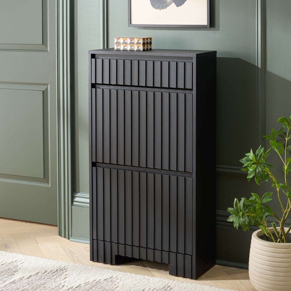 Sohan Shoe Rack - Black - Safavieh - Image 1